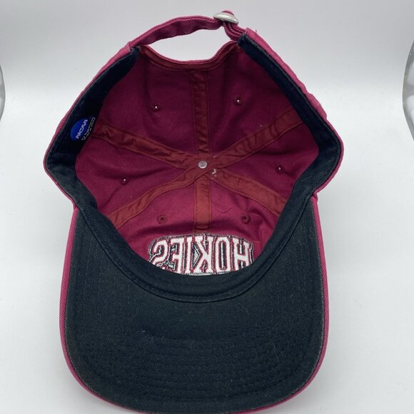 Virginia Tech Hokies Maroon Cap Hat Strap-back NCAA VT ACC Signatures - Picture 8 of 16